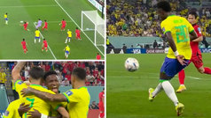 Vinicius muestra su versión más 'fina' ante Corea: gol y asistencia de salón