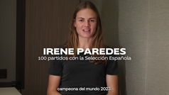 Irene Paredes cumple 100 partidos con la selección española