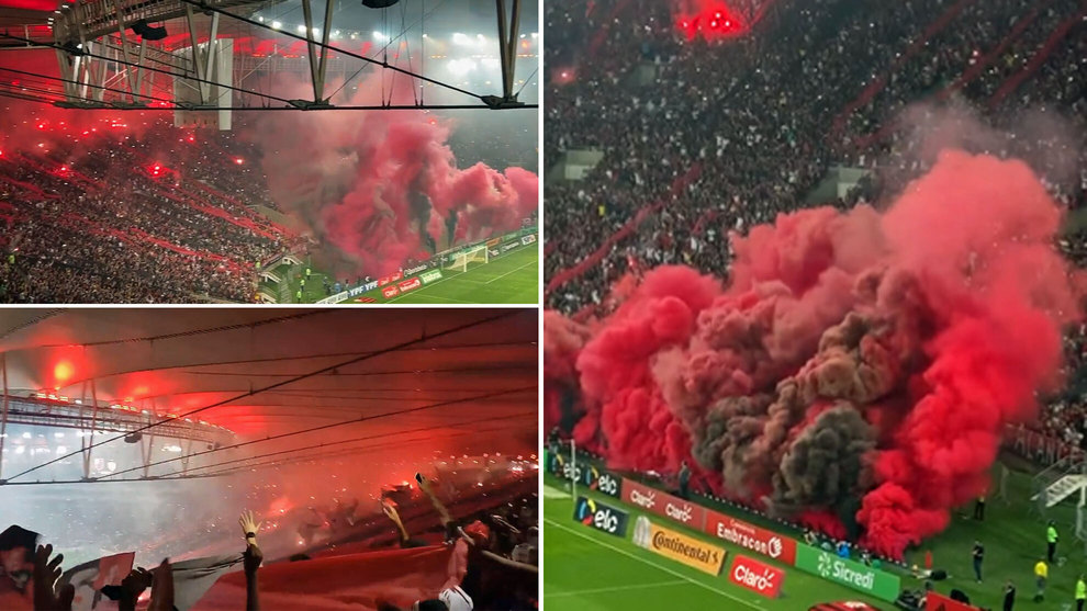 La aficin de Flamengo convirti Maracan en un infierno para pasar a cuartos de Copa