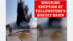 Shocking hydrothermal eruption at Yellowstone's Biscuit Basin geyser