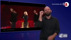 El intrprete de lenguaje de signos de la televisin alemana crea euforia antes de Eurovisin