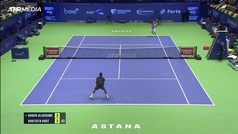 Roberto Bautista demuestra su buen momento derrotando a Aliassime en el Astana Open