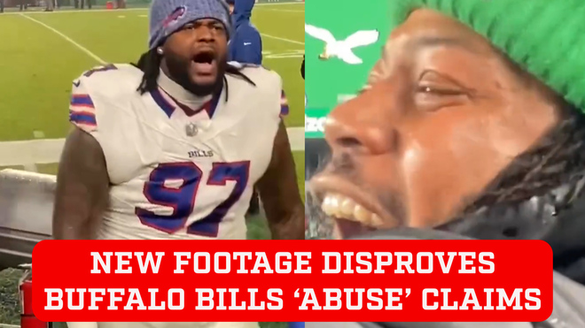 New video disproves Buffalo Bills players' claims of threats from Eagles fan | Marca