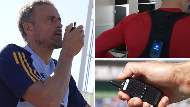 Seleção espanhola: A última ‘invenção’ de Luis Enrique: ele coloca um ‘walkie-talkie’ nas costas dos jogadores!