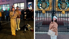 Nieta de Chapo Guzmán, Frida Guzmán, es grabada cantando en las calles de Londres