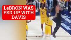 LeBron James turns back on Anthony Davis after he let the Lakers down