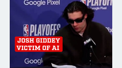 Josh Giddey victim of AI when speaking about the moans at Luka Doncic's press conference