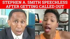 Stephen A. Smith rare speechless moment after being called out during Caitlin Clark debate