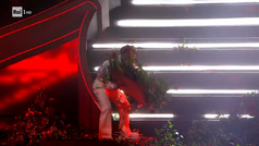 Un cantante destroza el escenario del Festival de San Remo