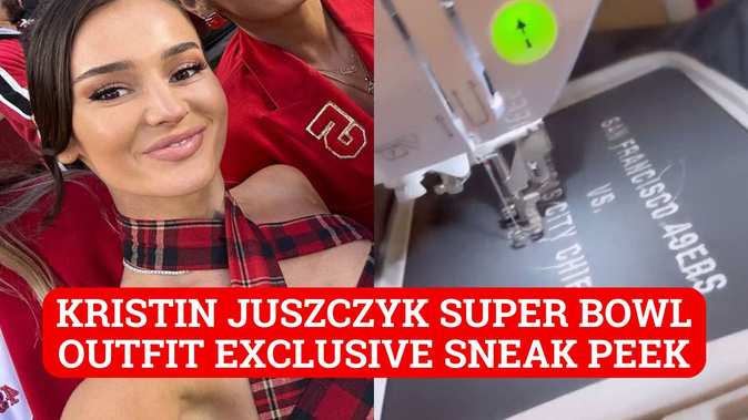 Kristin Juszczyk's provocative 49ers outfit raises questions: what will she  wear to the Super Bowl?