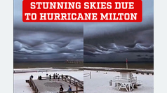 Stunning sky forms as hurricane Milton intensifies to category 5 headed toward Florida