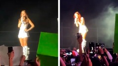 Nicki Nicole llora tras romper con Peso Pluma, durante concierto en Guatemala