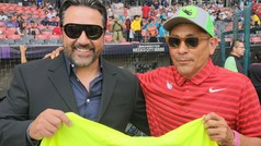 Jorge Campos y Vinicio Castilla protagonizan encuentro de leyendas en MLB Mxico Series
