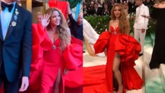 Shakira deslumbra con espectacular vestido rojo en la Met Gala 2024
