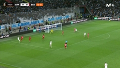 Gol de Mombagna (1-0) en el O. Marsella - Benfica