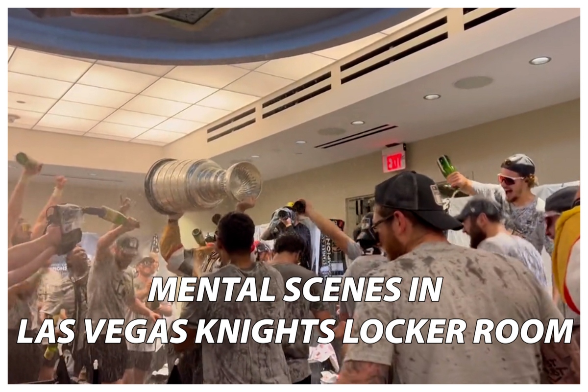 Vegas Golden Knights Stanley Cup 2023 Champions Locker Room