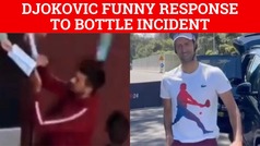 Djokovic makes light of Rome crash: signs autographs in cycling helmet