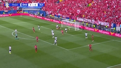 Gol de Embolo (0-1) en el Inglaterra 1-1 Suiza