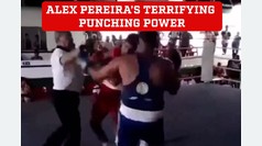 Alex Pereira?s amateur boxing unleashes terrifying punching power