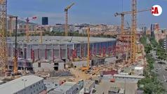 El Camp Nou ya marcha: as� est� cuando se cumplen 365 d�as de la primera piedra