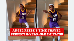 The touching tribute to Angel Reese: A perfect impersonator channels her 6-year-old essence
