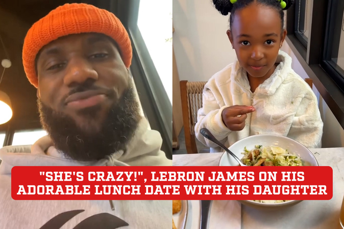 Lebron and new arrivals his daughter