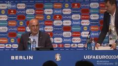 La sonrisa de Luis de la Fuente con el gol de Albania a Italia: "1-0? Gracias..."