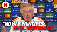 Ancelotti: "No hay prncipes o rey en el vestuario"