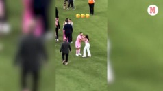 Antonela Roccuzzo casi le da un beso en la boca a Jordi Alba y el video se hace viral