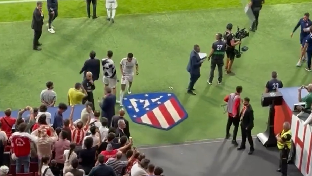 Bandera del Atlético de Madrid Oficial con Escudo - Grande