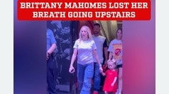 Brittany Mahomes looking very tired and short of breath