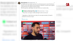Borja Iglesias se defiende tras las faltas de respeto sufridas en Twitter