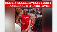 Caitlin Clark reveals her cool secret handshake with the Indiana Fever