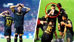 Alexis Vega se hace viral tras tomarle a la cerveza que le lanzaron durante el San Luis vs. Toluca