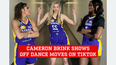 Cameron Brink shows off dance moves on TikTok