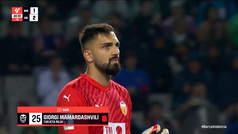 El audio del VAR de la roja a Mamardashvili ante el Bara que el rbitro no vio: "Posible DOGSO"