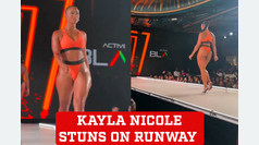 Travis Kelce's Ex, Kayla Nicole, stuns on runway in an outfit that leaves little to the imagination