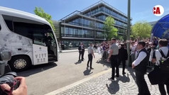 As� fue la llegada del Real Madrid a su hotel de concentraci�n en M�nich
