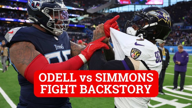 Odell Beckham Jr. And Jeffery Simmons Fight On Field After Ravens