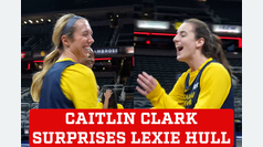 Caitlin Clark surprises Lexie Hull with heartwarming birthday serenade