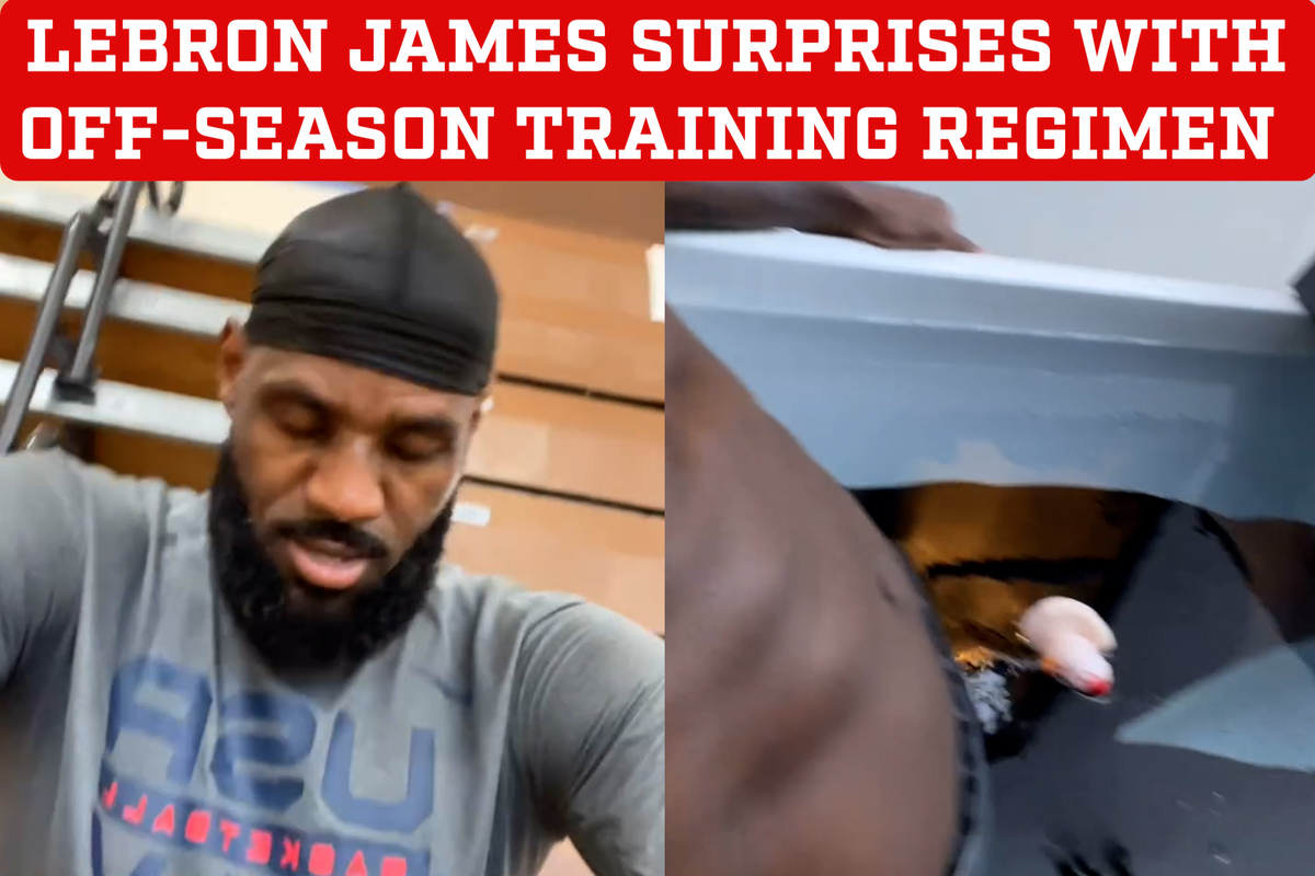 Lebron James Krafttraining Lakers' LeBron James Grabs Attention After