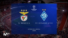 Champions League (J6): resumen y goles del Benfica 2-0 Dinamo de Kiev