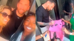 Messi firma camiseta a vecinos en Miami y reacci�n de su perro se hace viral