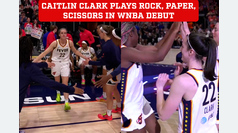 Caitlin Clark played rock, paper, scissors in her WNBA introduction