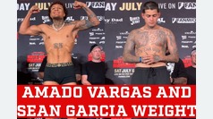 Amado Vargas and Sean Garcia weight