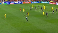 Gol de Malen (3-0) en el Rumana 0-3 Pases Bajos