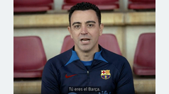 La arenga de Xavi al barcelonismo: "Tú eres el Barça"