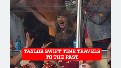 Taylor Swift "time travels" with dance move, making Travis Kelce believe they're still on tour