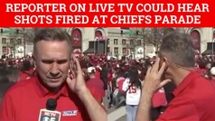 Sound of shots fired at Chiefs parade heard clearly while reporter was live on TV