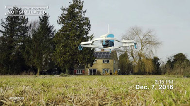 Amazon reparte sale con drones
